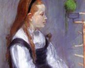 贝尔特 摩里索特 : Young Girl with a Parrot